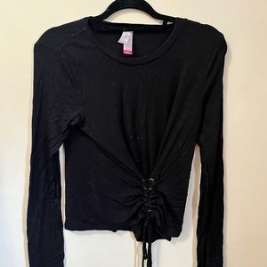 Long sleeve black top